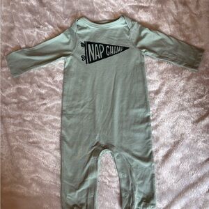 Cat & Jack Mint Green "Nap Champ" One-Piece Footie